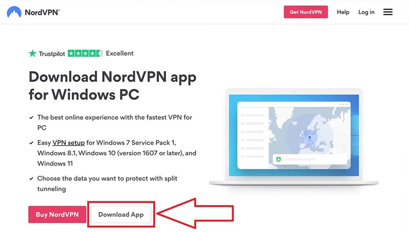 NordVPN download prompt