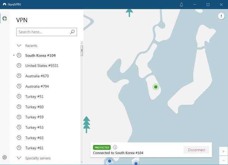 nordvpn south korean server