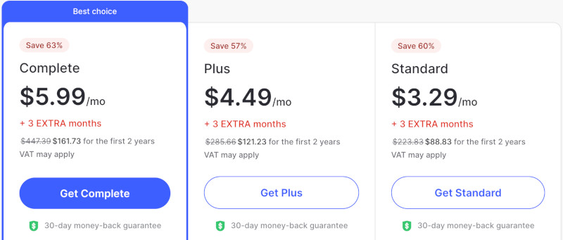 NordVPN Threat protection prices