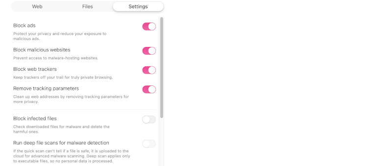 NordVPN settings