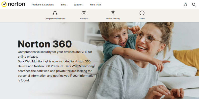 Norton main page
