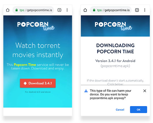 Popcorn Time on Android