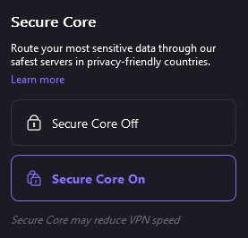 Secure Core servers