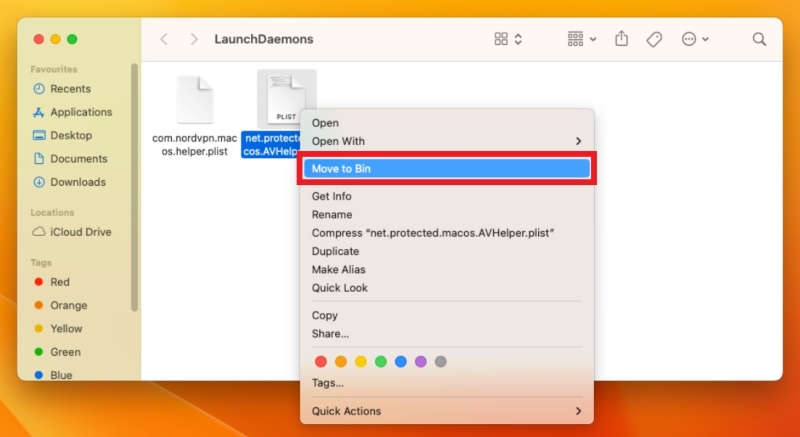 Remove malicious files from Mac