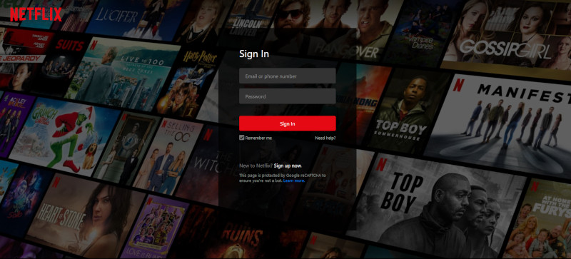 Netflix sign in