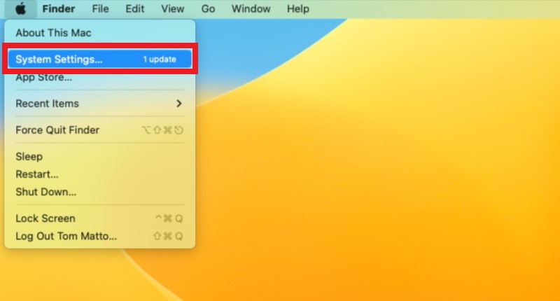 Mac System Settings