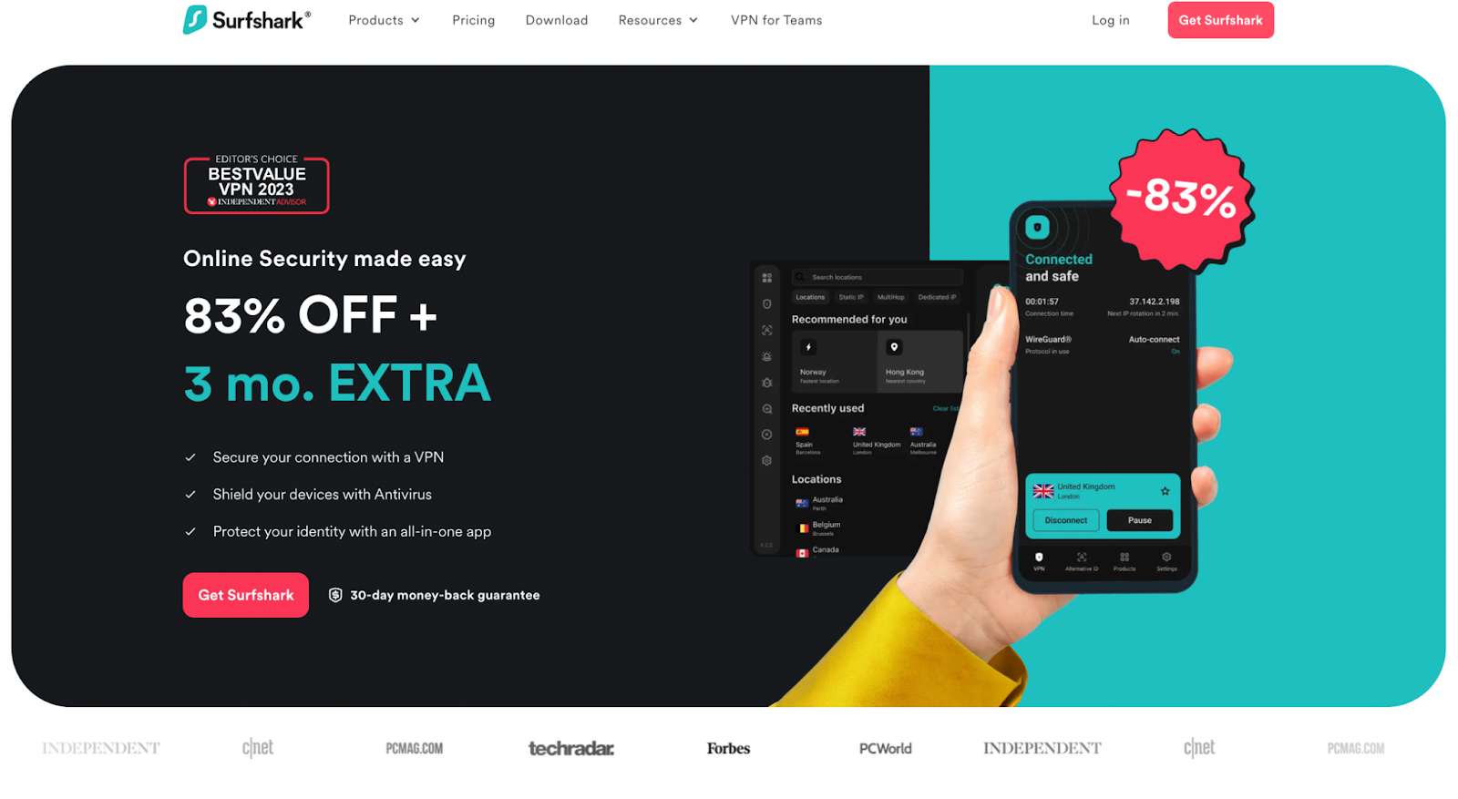 surfshark phemex subscribe