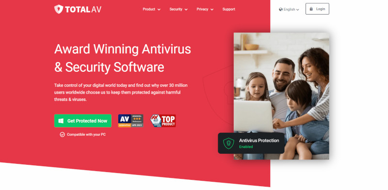TotalAV antivirus website
