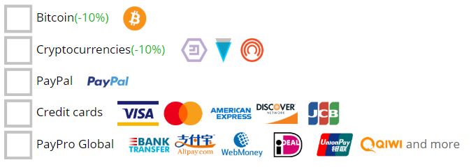 Trust.Zone VPN payment options