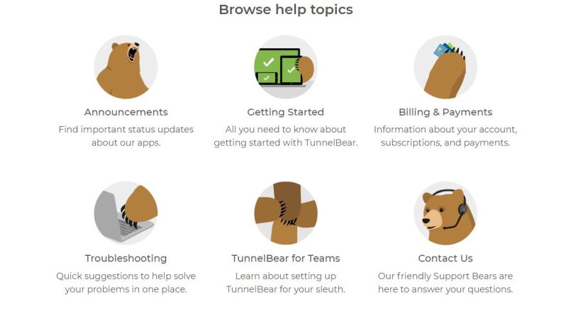 TunnelBear options service client