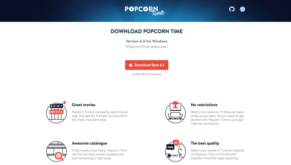 Download Popcorn Time for Windows