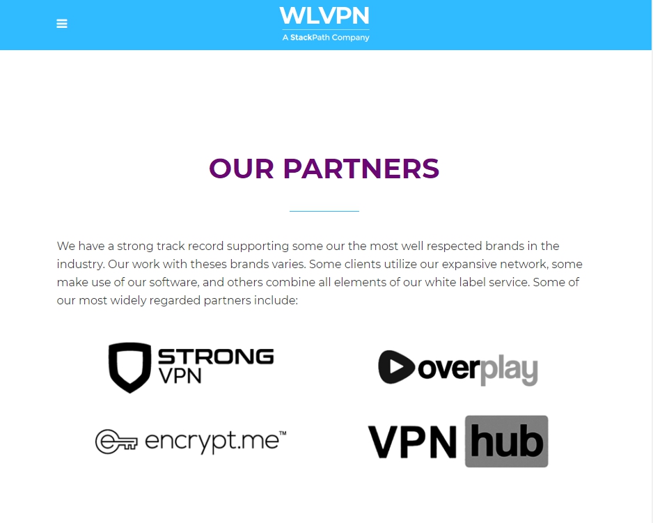 Lista de socios de WLVPN